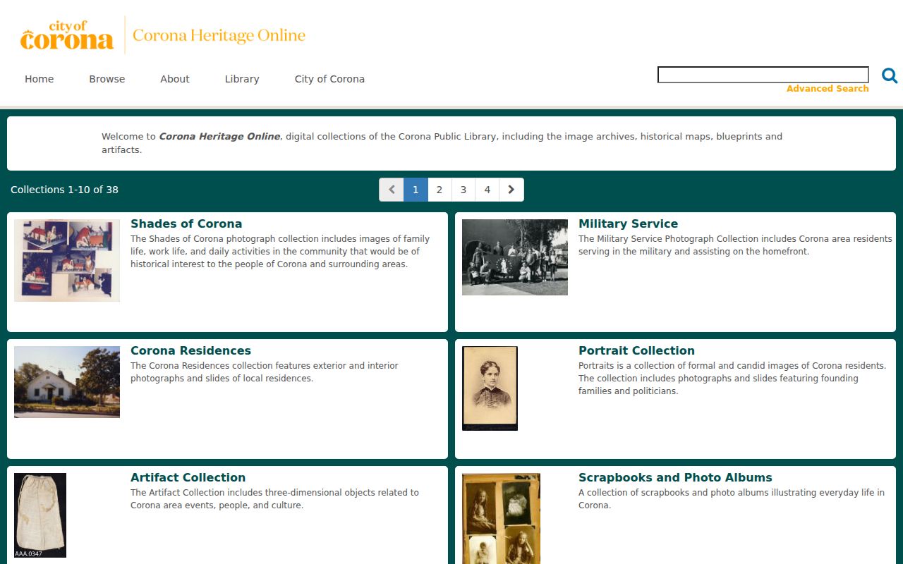 Norco city directory research through Corona Heritage Online