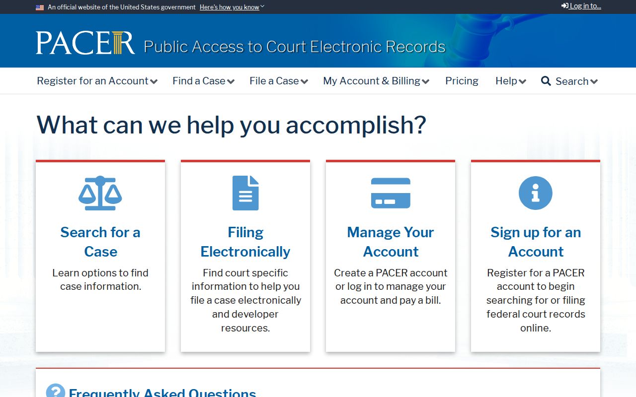 Norco previous residents federal court records portal