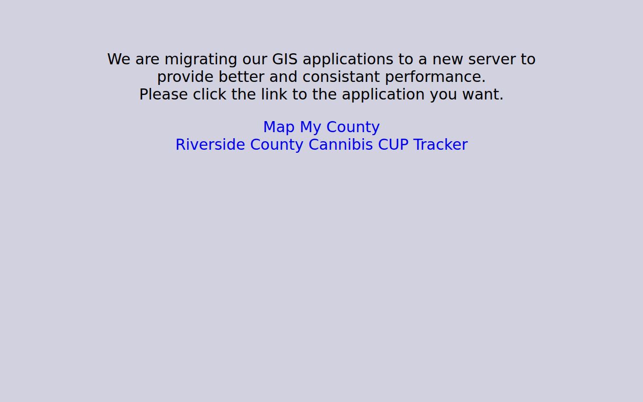 Norco street directory county GIS launch page